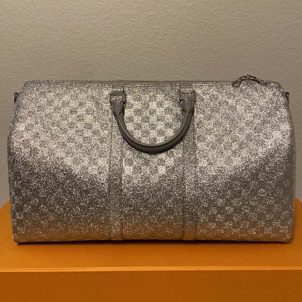 Louis Vuitton Glitter Damier Keepall Mens LV SS22 Runway by Virgil Abloh - Picture 7 of 17